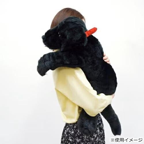 ラブラドールレトリバー ぬいぐるみ Lサイズ ブラック 吉徳 犬 リアル 大きい 特大 抱き枕 クッション ふわふわ かわいい ギフト プレゼント 子供 誕生日 クリスマス