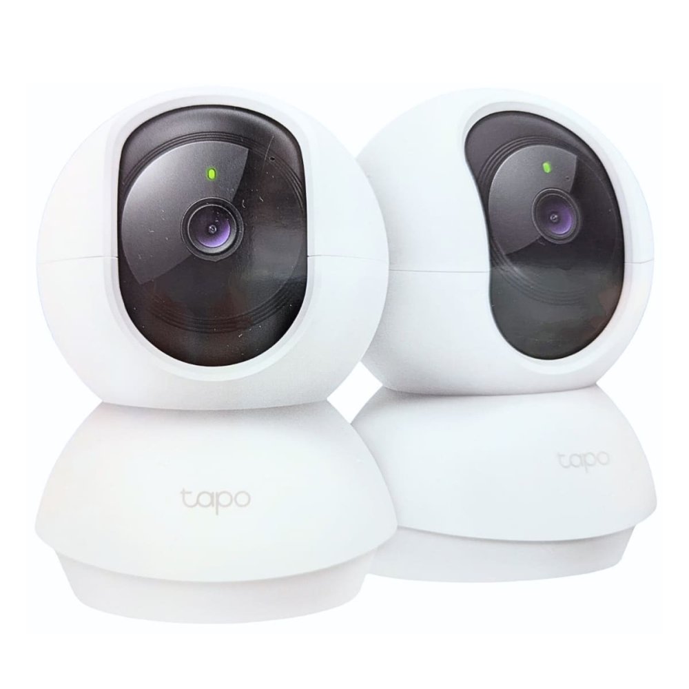 Tapo C210P2 ネットワークカメラ 屋内用 2個セット 300万画素 見守りカメラ ペットカメラ ベビーモニター 防犯カメラ 留守番 犬 猫 赤ちゃん泣き声 スマホ連動 自動追尾 360度 (水平360°/垂直114°) 首振り microSD対応 旅行 帰省