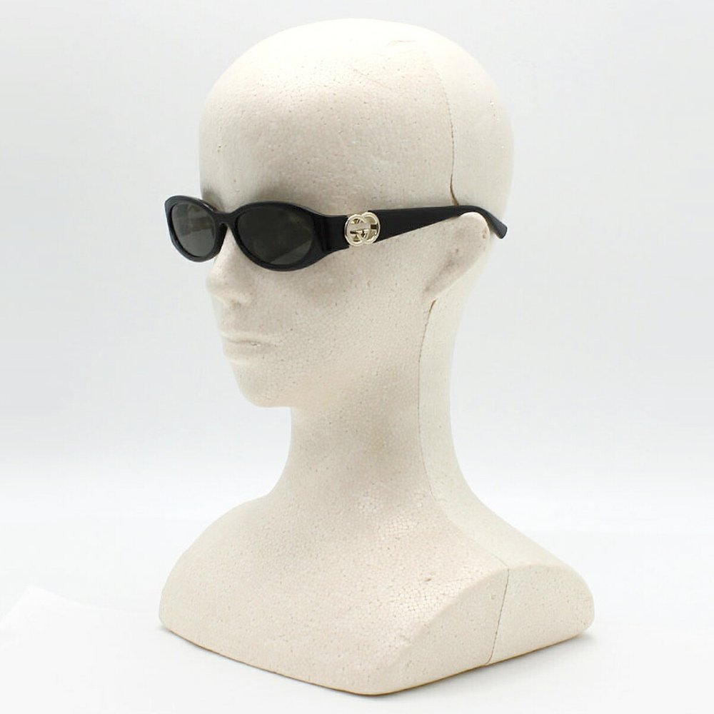 グッチ GUCCI サングラス グローバルフィット アイウェア UVカット オーバル キャットアイ GG1660S-001 メンズ レディース ユニセックス ブラック+グレー 国内正規品