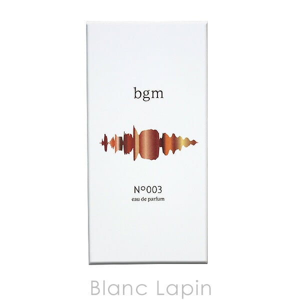 ビージーエム bgm オードパルファム NO.003 フレグランスユニセックス 香水 50ml