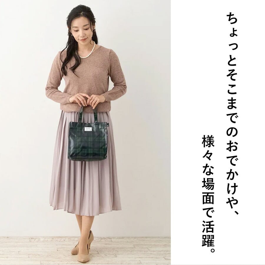 【ROOTOTE】 1290 EU. スクエア.ラミネートーN トートバッグ ミニトートバッグ 小さめ レディース 軽量 おしゃれ シンプル カジュアル プレゼント グリーン