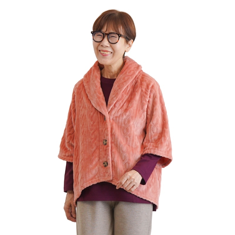 シニアファッション レディース 80代 70代 60代 90代 秋冬 室内防寒着 [装生] 乾燥機対応 あったかフリース 羽織り 肩かけ おばあちゃん 服 誕生日 プレゼント 婦人服 女性 ハイミセス ミセス 祖母 お年寄り 老人 高齢者（csf-fh5-yi0114）