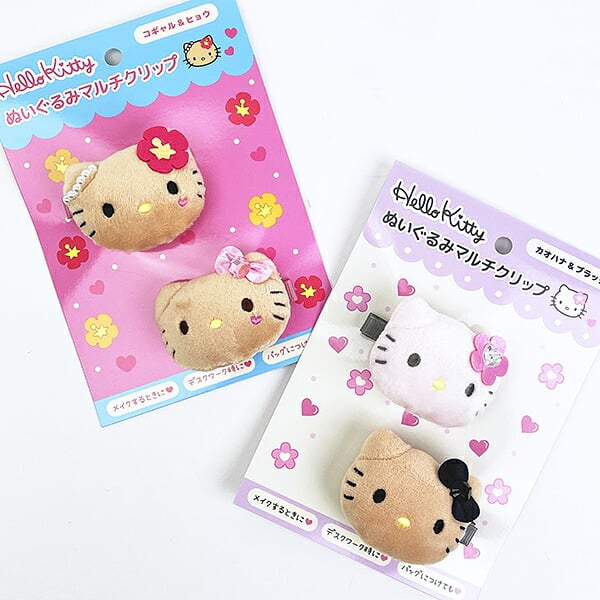 サンリオ ハローキティ ぬいぐるみマルチクリップ (カオハナ&フ゛ラック) Sanrio