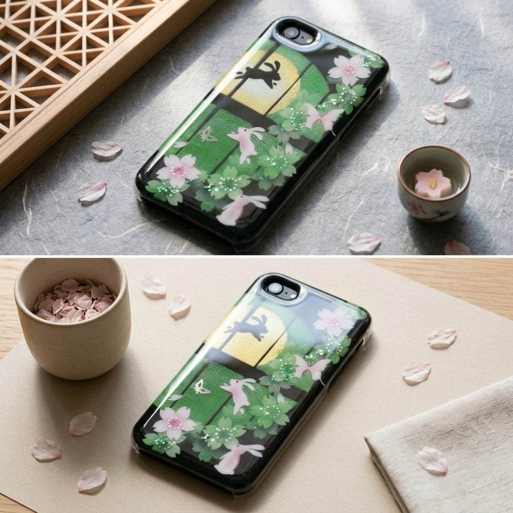 【全機種対応】スマホケース『江』名入れ 送料無料 和柄 和風 桜 職人 伝統工芸 ハンドメイド ハードケース 手帳型 iPhone 17 Xperia AQUOS Android 各機種対応
