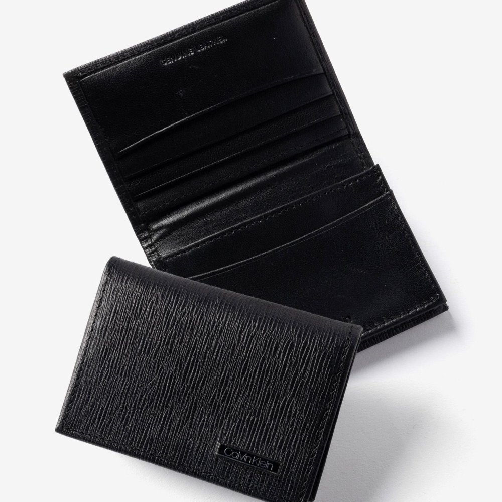 カルバンクライン Calvin Klein LEATHER CARD CASE レザーカードケース 31CK200003 二つ折り財布 メンズ 財布