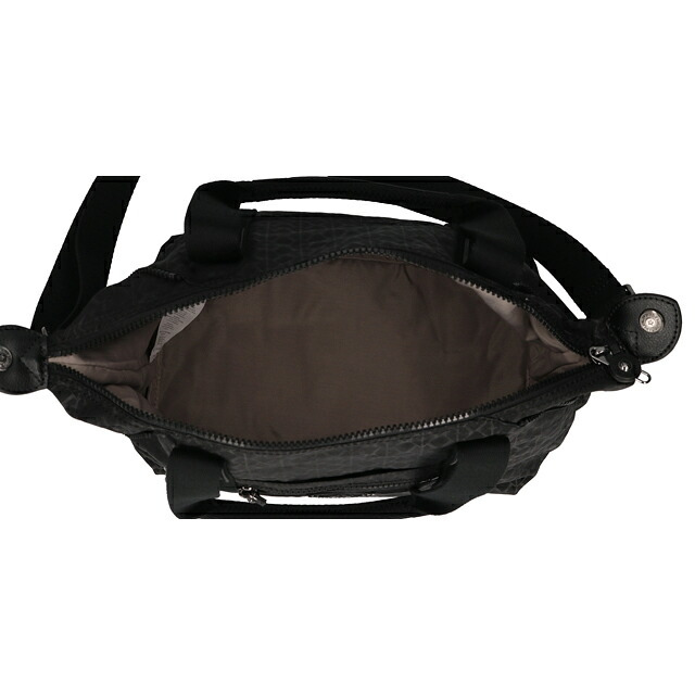 キプリング ボストンバッグ レディース ブランド Kipling アート ミニ ミニボストンバッグ 2WAY K15410-K59 Signature Emb 黒