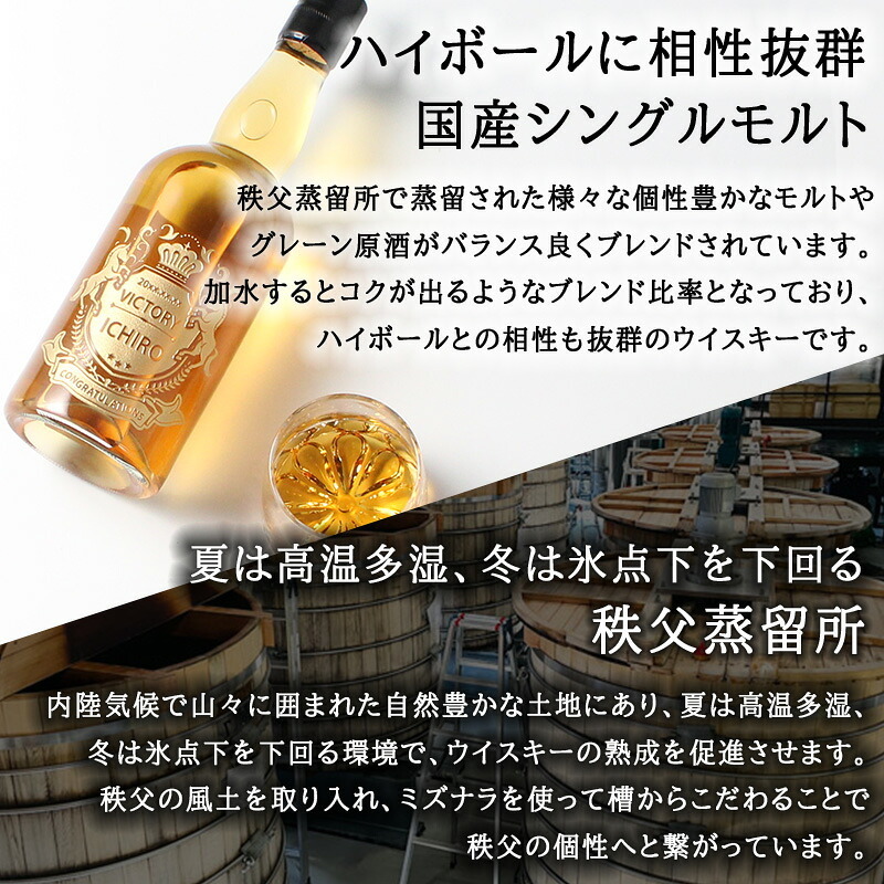 イチローズモルト 名入れ お酒 ウイスキー ホワイトラベル 名前入り プレゼント ギフト 面白い センス 定年退職 還暦祝い 退職祝い 男性 女性 お祝い 古希 喜寿 傘寿 米寿 卒寿 白寿 百寿 敬老の日