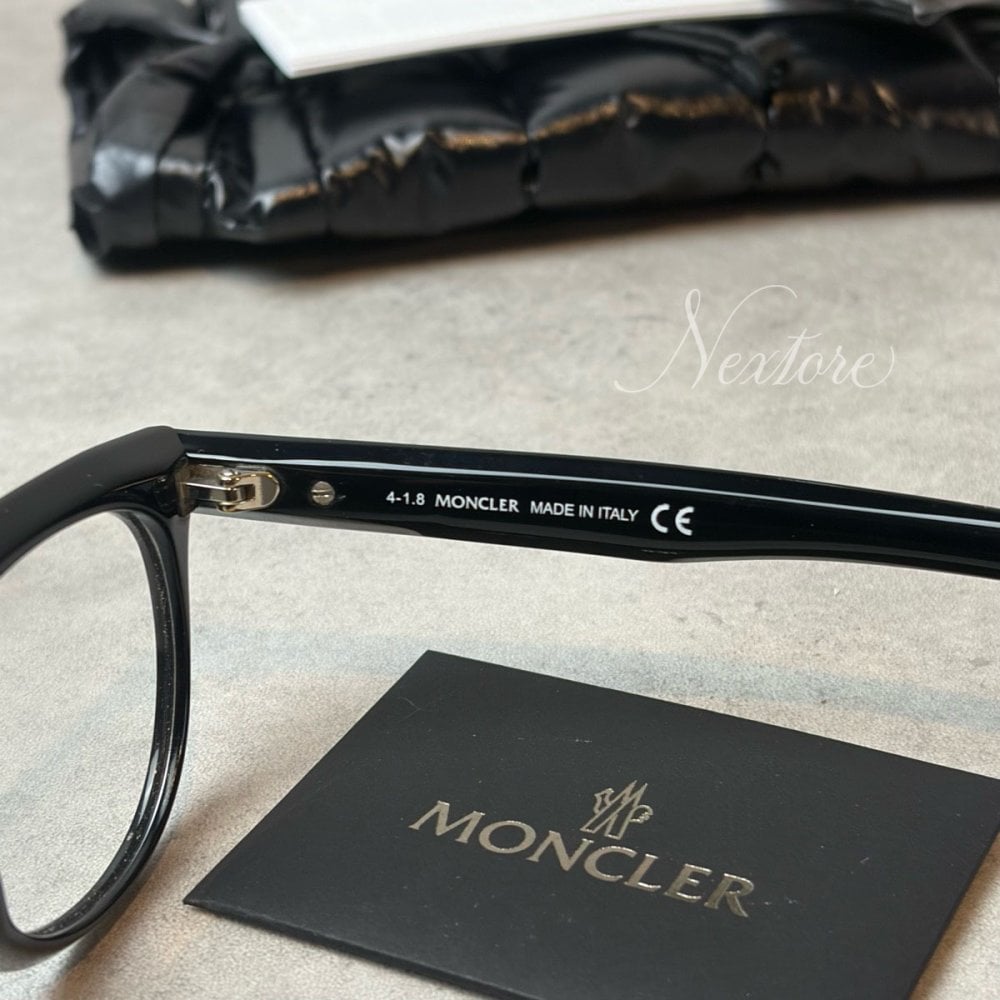【並行輸入品】【正規品・新品】MONCLER モンクレール ML5005 001 47 イタリア製 クリア サングラス メガネ 眼鏡 メンズ レディース 伊達メガネ ビジネス