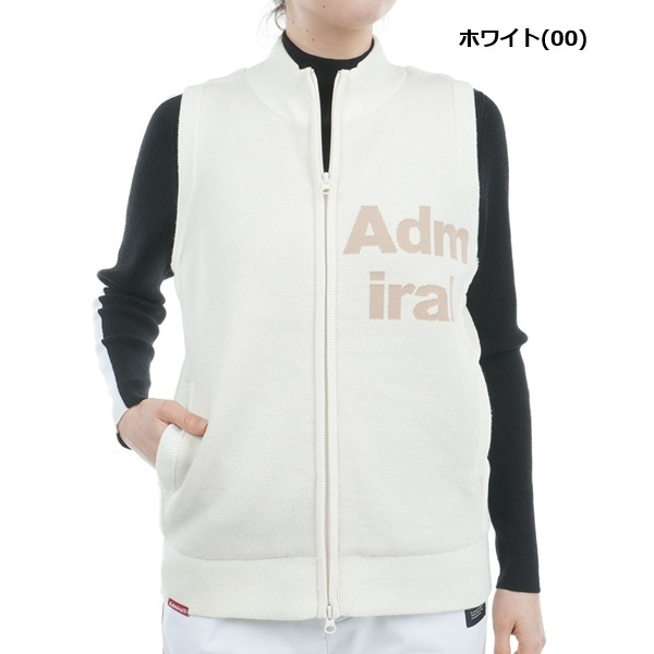 アドミラル ゴルフ レディース ベスト バックボア フルジップベスト ADMIRAL GOLF ADLA474 秋冬モデル お誕生日祝い お祝い 記念品 30代 40代 50代 60代 母の日 お母さん 還暦祝い 敬老の日 彼女 人気プレゼント プレゼント