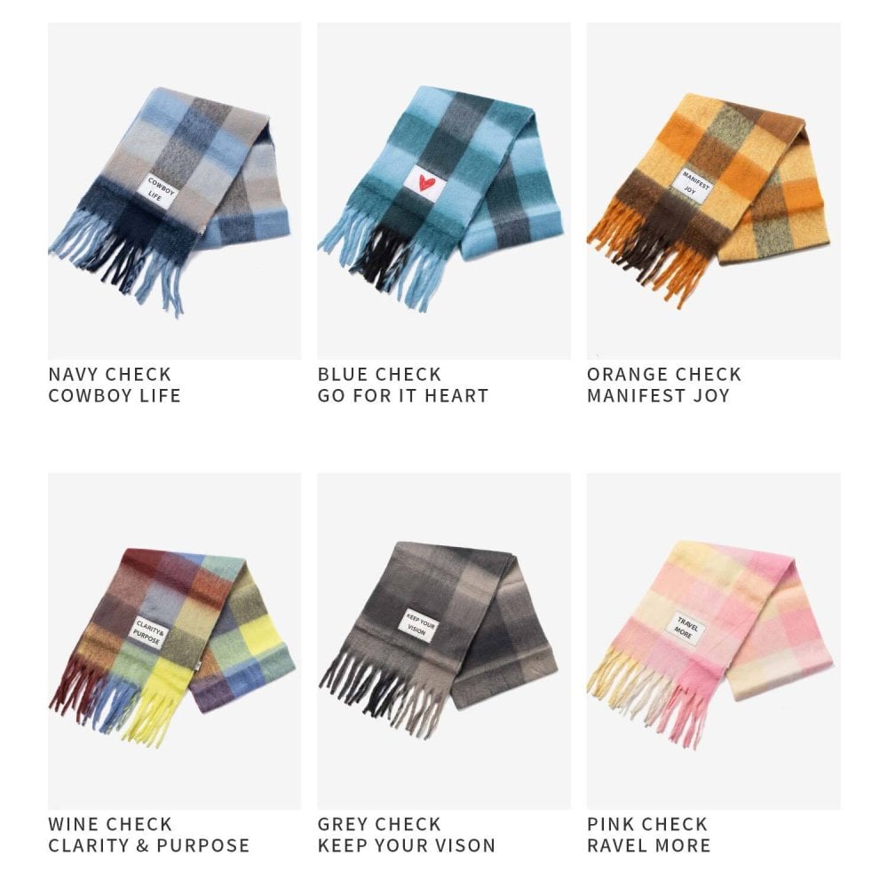 【正規品】 バーブ トゥ ドゥ VERB TO DO SCARF マフラー C-SCARF スカーフ レディース チェック 大判 フリンジ ファッション小物