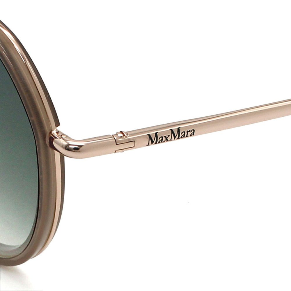 マックスマーラ Max Mara サングラス ノーズパッド UVカット アイウェア ラウンド ボストン MM0148-K/S 57B 57 メンズ レディース ユニセックス ベージュ（クリア）+ブルー系グラデーション 海外正規品
