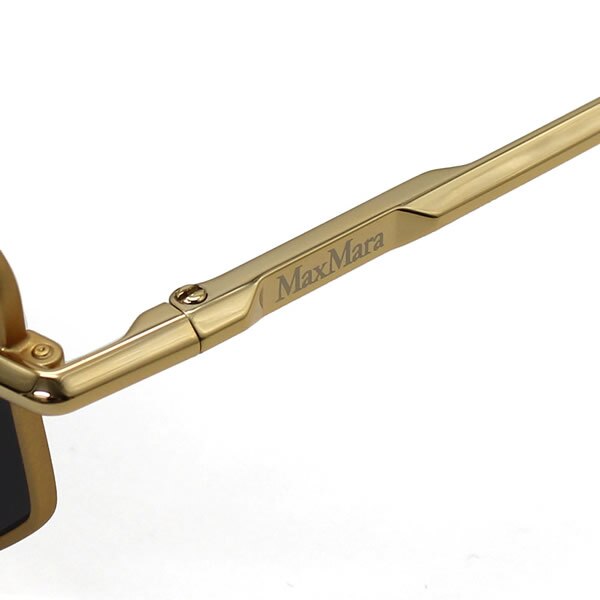 マックスマーラ サングラス MAX MARA MM0143/S 30A 59 サングラス ノーズパッド MM0143-30A-59 ゴールド ブラック ユニセックス