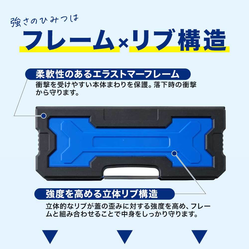 ヨコピタ ギガテクト 筆箱 サンスター文具 耐衝撃 全4色 ブラック ブルー ゴールド シルバー 両開き 鉛筆削り付き なまえシール付き 小学生 男の子 頑丈 落下に強い エラストマーフレーム リブ構造 ふでばこ ランドセル 横入れ 入学準備 新一年生 ［サプライ］