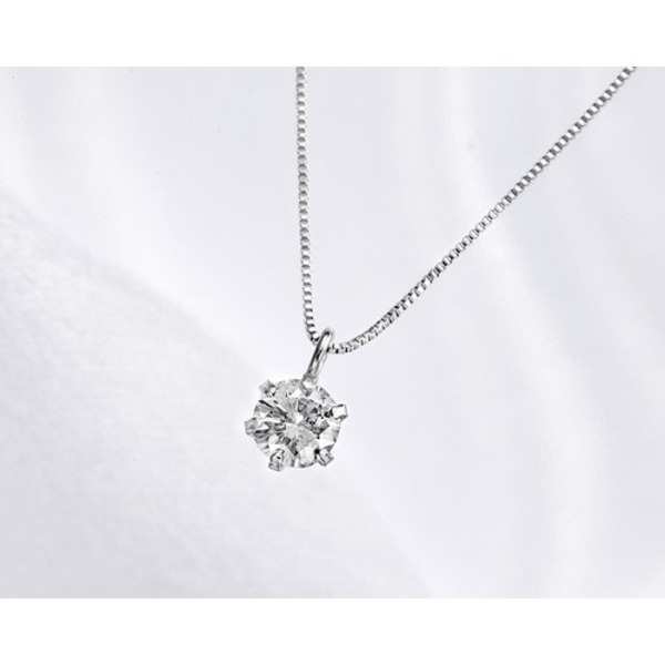 ダイヤモンド ネックレス 0.2ct 純プラチナ ペンダント ダイヤ レディース ジュエリー アクセサリー 4月 誕生石 天然石 シンプル 上品 華奢 贈り物 ギフト プレゼント