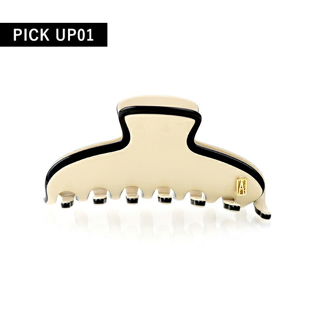 アレクサンドル ドゥ パリ ヘアクリップ レディース ブランド ALEXANDRE DE PARIS リズレSクリップ ACCS-16161-02-S ベージュ ブラック