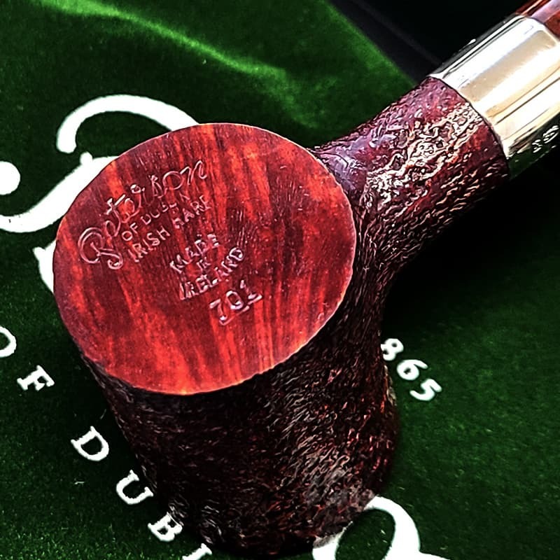 ピーターソン パイプ アイリッシュハープ 701 フィッシュテール シルバーマウント サンドブラスト Peterson スターリングシルバー 高級 タンカード パイプ本体 ブラウン おしゃれ アイルランド かっこいい 喫煙具 メンズ ギフト プレゼント