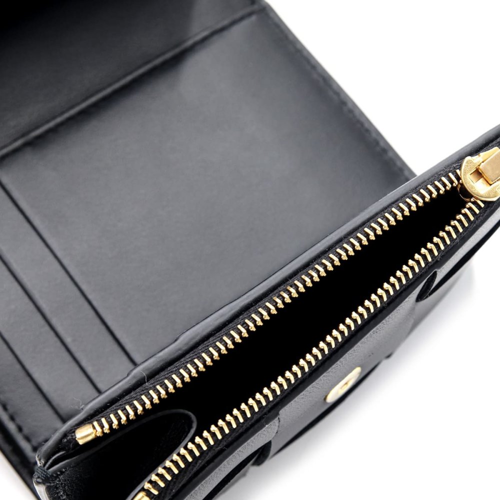 選べる2色 ボッテガヴェネタ BOTTEGA VENETA 三つ折り財布 カセット マキシイントレチャート メンズ レディース ミニ財布 本革 レザー 小銭入れ ブラック 黒 アーモンド ベージュ 651372 V3UO1