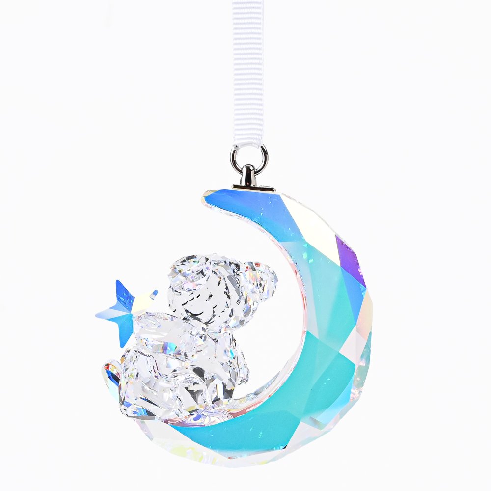 スワロフスキー SWAROVSKI オーナメント Krisベア Moon 三日月と星 月 ムーン スター クリア 5732106 インテリア オブジェ 置物 母の日 即日発送【スペシャルラッピング660円(別売り)】 成人祝い