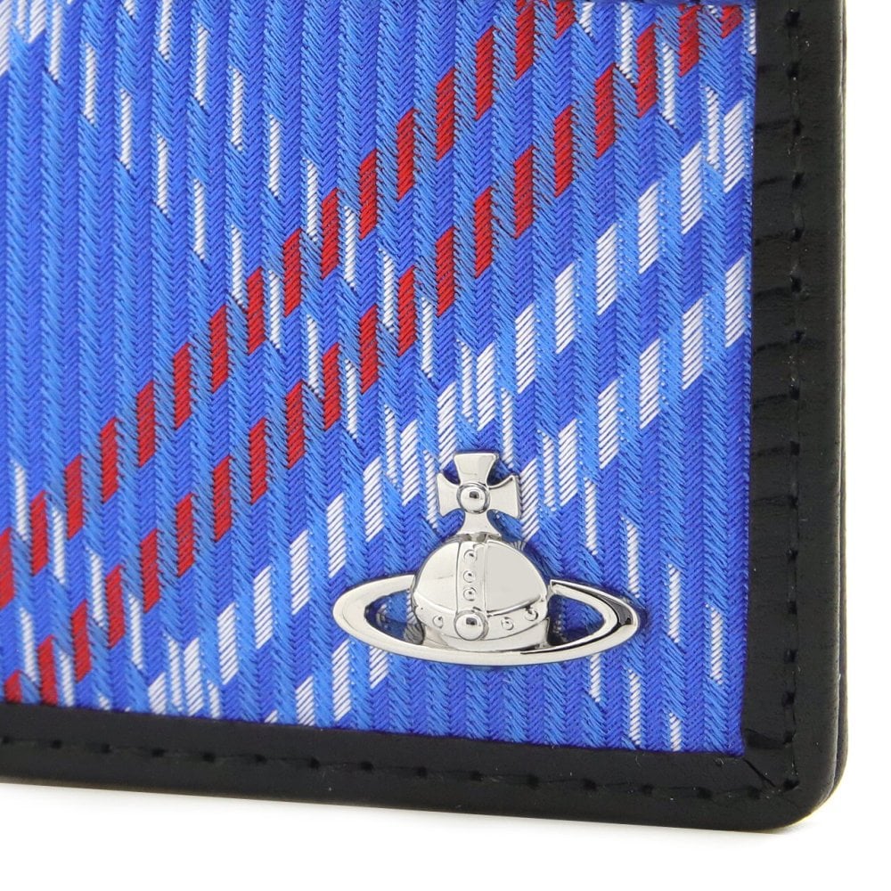 ヴィヴィアンウエストウッド ICカードケース 薄型 メンズ 男性用 カードホルダー カード入れ Vivienne Westwood ヴィヴィアン チェック ブルー VW4301 (5403000SU-C00A8-K204) 【2026年秋冬モデル】 【ラッピング無料 誕生日 お祝い プレゼント ギフト 贈り物】