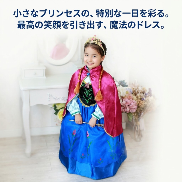 子供ドレス 女の子 プリンセスドレス お姫様ドレス 発表会ドレス キッズドレス フォーマルドレス ロング丈 ブルー 青 ケープ付き ピンクケープ ピアノ発表会 結婚式 七五三 誕生日 パーティー 記念撮影 110 120 130 140 150cm【アウトレット】