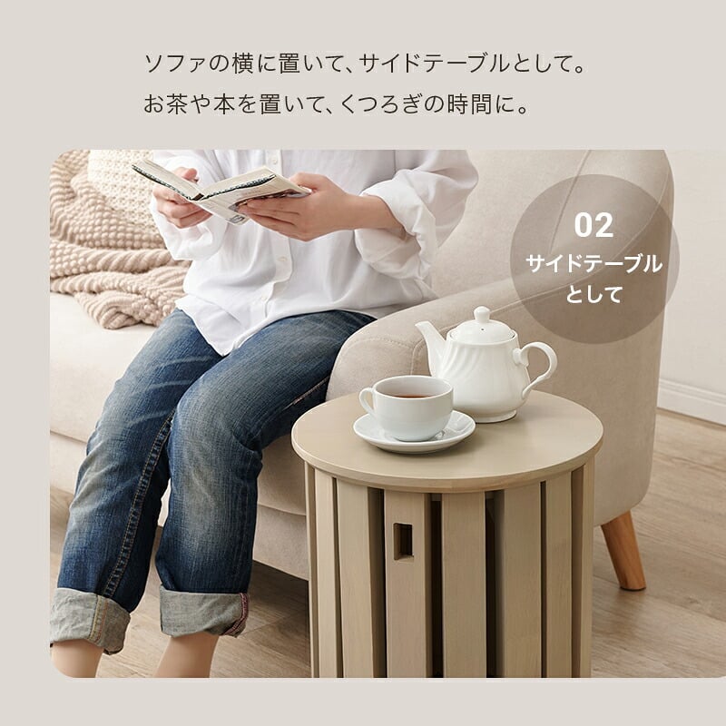 ダイニング家具 スツールセット 幅38.5cm 天然木 木目 スツール大小４脚セット キャスター付き スタッキングスツール 重ねる サイドテーブル ダイニングテーブル コンパクト スツール スッキリ収納 省スペース 来客時 椅子 チェア 玄関スツール