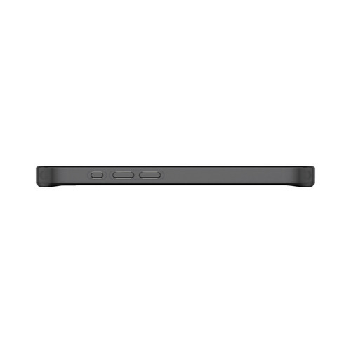 エレコム PM-A25SHVCKBK iPhone 16e ハイブリッドケース マットブラック(ラバーコート) メタルステッカー付