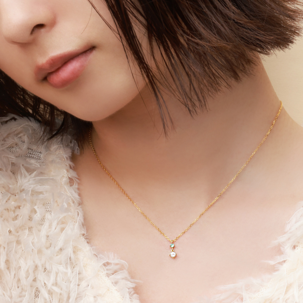 【とっておきの贈り物】 誕生石 ネックレス 妻 彼女 日本製 ペンダント 天然石 × イタリア製 チェーン 金属アレルギー対応 ゴールド  シルバー SV925 プラチナ 18金 K18 18K 仕上げ 普段使い 結婚記念日 誕生日 プレゼント ギフト メッセージカード【送料無料】【ラッピング無料】 