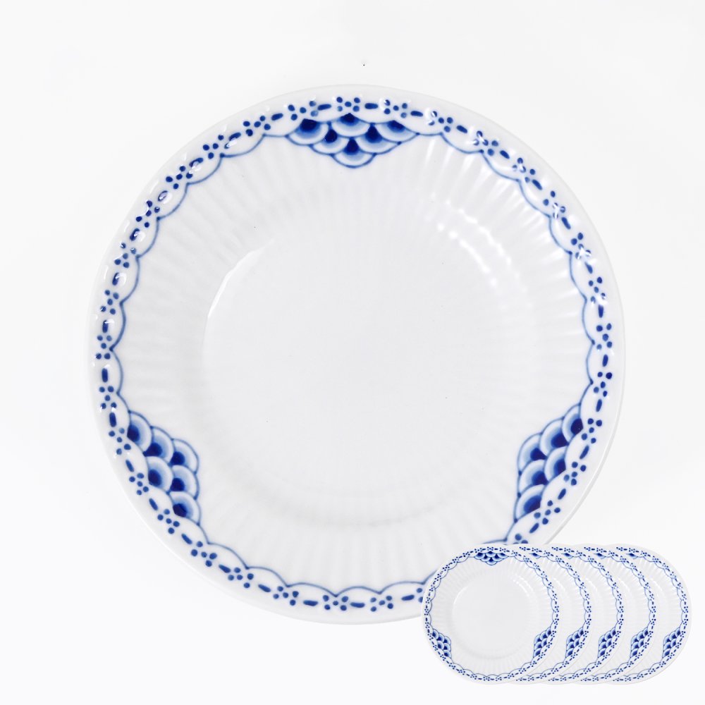 ロイヤルコペンハーゲン プリンセス プレート 11cm 5枚セット 1104045(1017245) 【スペシャルラッピング660円(別売り)】 北欧食器 洋食器 送別会 誕生日 お中元 還暦祝い 結婚祝い 結婚式 高級 父の日 母の日 即日発送 成人祝い ホワイトデー