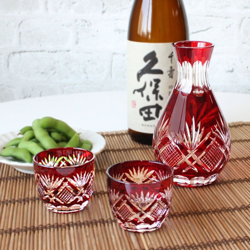 切子 キリコ 徳利 お猪口 ガラス 切り子 とっくり おちょこ グラス おしゃれ 日本酒 冷酒 酒 祝い 長寿 還暦 結婚 誕生日 結婚 記念 プレゼント ギフト