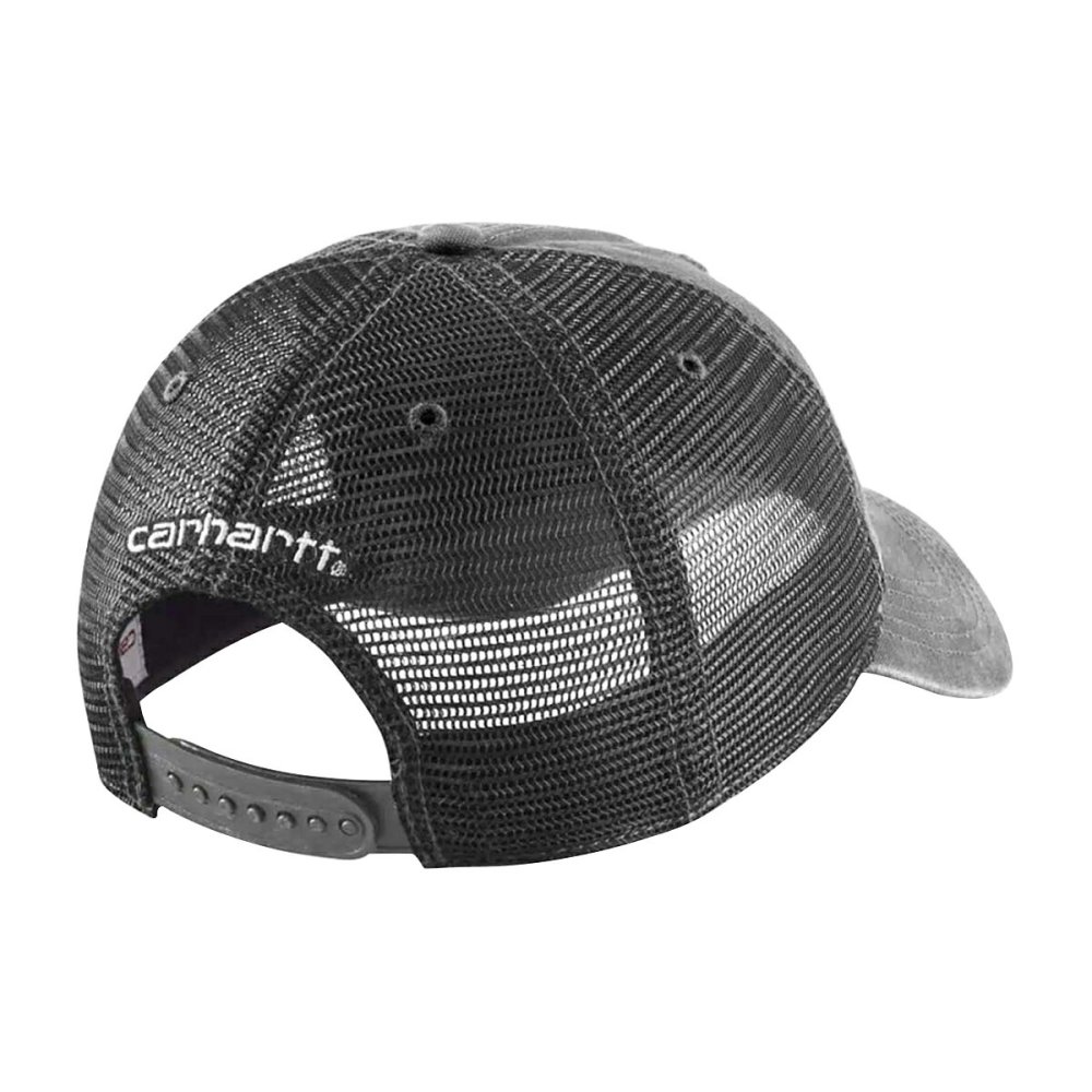 カーハート CARHARTT キャップ キャンバス メッシュ ロゴ 帽子 スナップバック アジャスター アクセサリ 100286 039 メンズ レディース ユニセックス グレー
