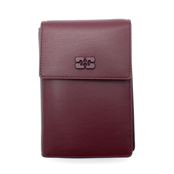 GANNI ガニー 財布 B3010134-436 Bou Travel Wallet サイフ バーガンディ