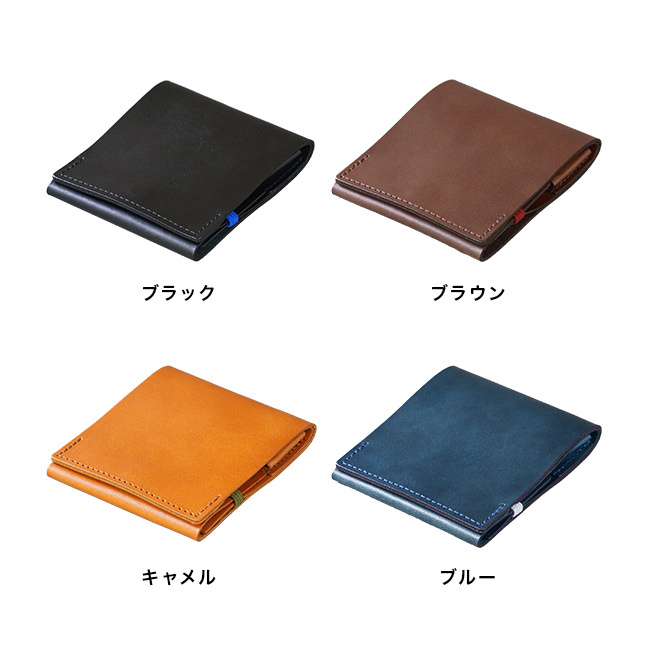 colm コルム バンドウォレット[ミニ財布 ミニウォレット コンパクト財布 二つ折 ミニ 財布 二つ折り財布 本革 ヌメ革 二つ折り財布メンズ お札 小銭入れ 小銭 カード カードケース 二つ折り 牛革 レザー 革財布 龍野レザー]