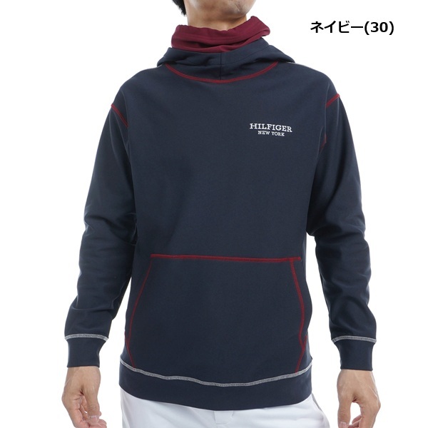 トミーヒルフィガー ゴルフ メンズ ネックウォーマー付 スウェットフーディー TOMMY HILFIGER GOLF THMA469 秋冬モデル お誕生日祝い お祝い 記念品 お父さん 父の日 彼氏 男性 30代 40代 50代 60代  還暦祝い 敬老の日 人気プレゼント プレゼント