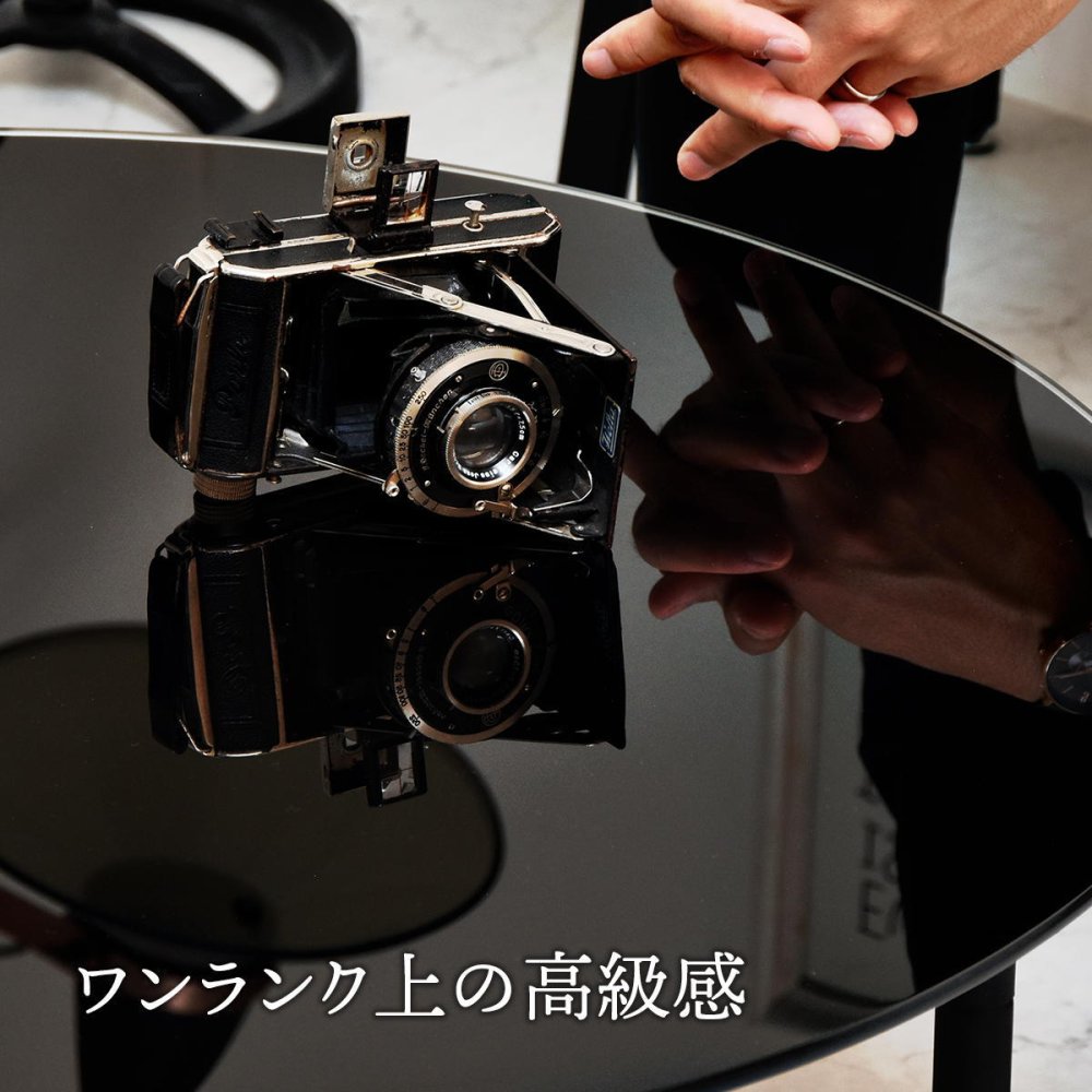円形ガラステーブル幅75 ROND(ロント) ONTB0247 センターテーブル ラウンドタイプ ローテーブル 新生活