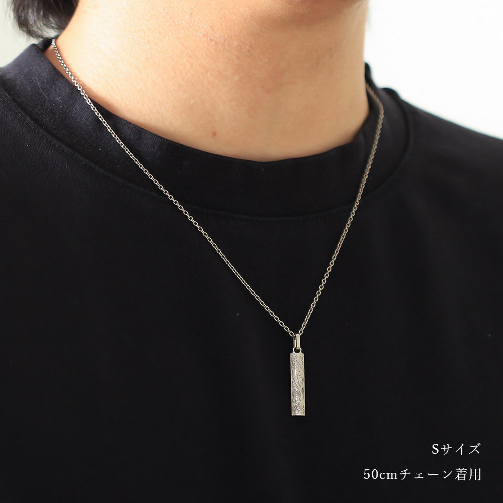 金属アレルギー対応 ペンダントトップ ハワイアンジュエリー 刻印無料 誕生石入れ 純チタン バレルプレート Sサイズ チェーン別売り ステンレスより軽く肌に優しい メンズ レディース プレゼント ハロウィン 【品番：TIP410】