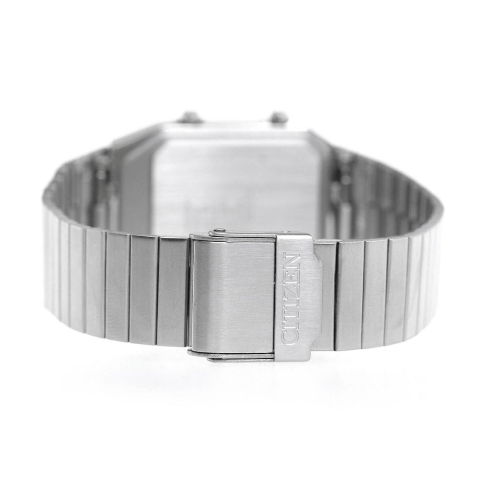 シチズン アナデジテンプ CITIZEN ANA-DIGI TEMP 復刻モデル 腕時計 メンズ レディース シルバー JG2101-78E