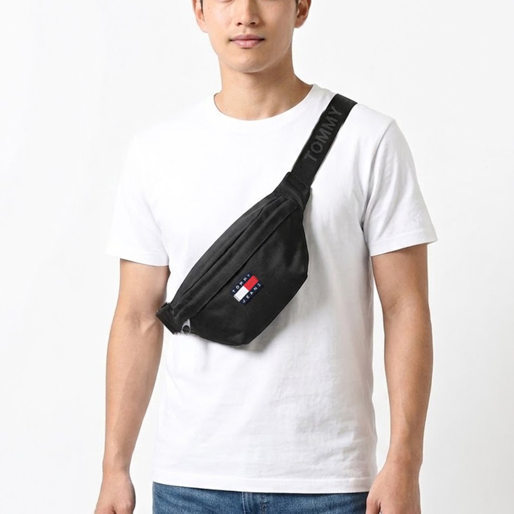高品質ヨーロッパ輸入モデル トミーヒルフィガー TOMMY HILFIGER ショルダーバッグ メンズ TOMMY JEANS ESSENTIAL DAILY ブラック AM0AM14345 BDS BLACK 送別会 誕生日 結婚祝い 結婚式 彼氏 息子 夫 男性 名刺入れ 高級 父の日 母の日 即日発送