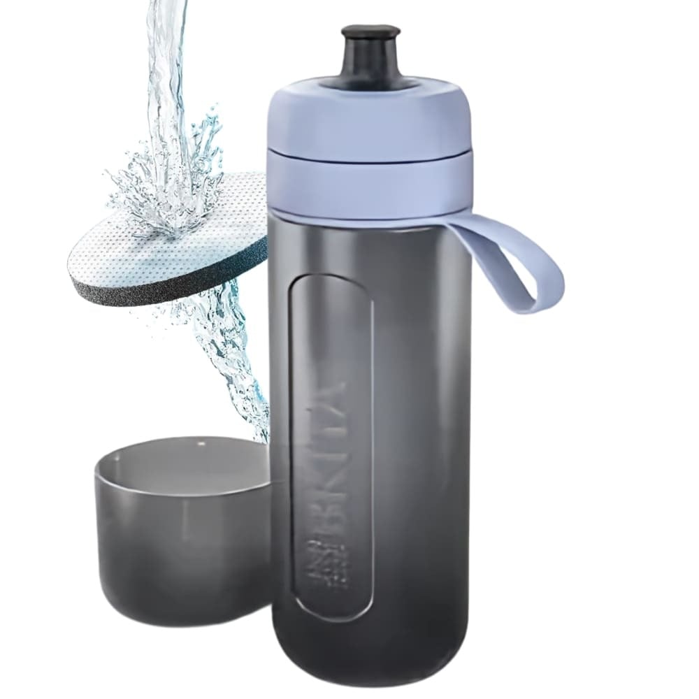 BRITA ブリタ ボトル型浄水器 アクティブ  0.6リットル  マイクロディスク( 浄水フィルター)3個入り 総ろ過水量:150 L  携帯型 浄水 ボトル サイズ：高さ23.5cm 直径7.5cm 重量:146 g 本体:中国  フィルター:ドイツ (カラー:3色)