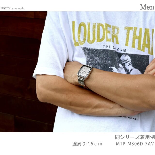 カシオ チープカシオ CASIO スタンダード クォーツ 電池式 MTP-M306D-7AV メンズ チプカシ 腕時計 ブランド アナログ シルバー