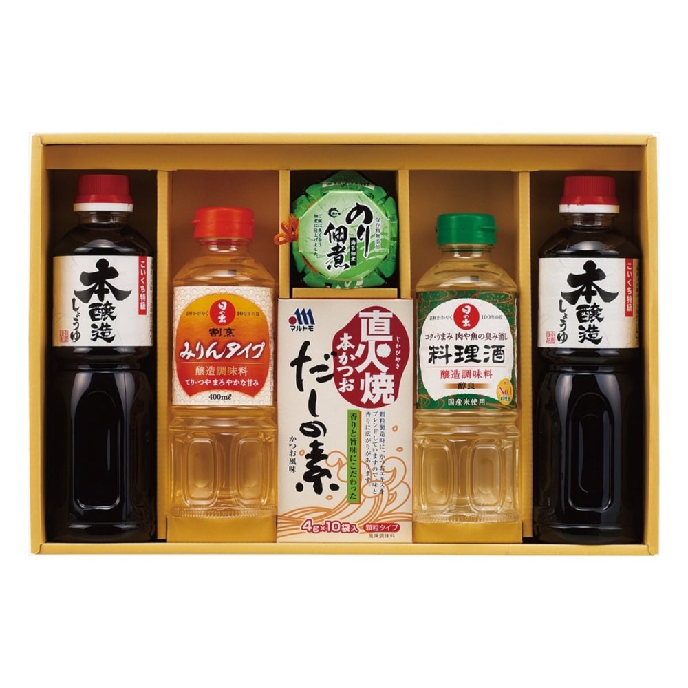 佃煮 調味料 バラエティ ギフトセット 5種 計6点入 調味料セット 醤油 だしの素 のり佃煮【北海道・沖縄県・離島 配送不可】