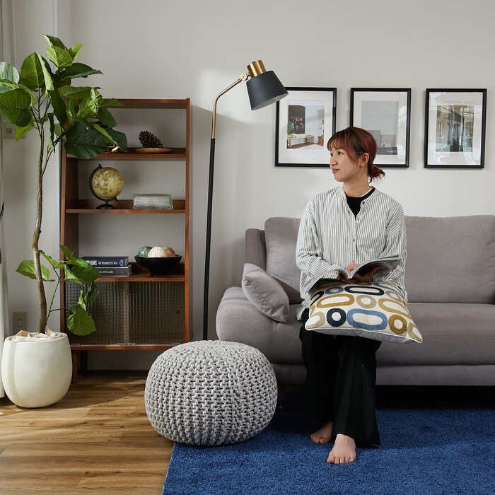 クッション インテリアクッション 手織り おしゃれ インド ウール 北欧 天然素材 高級 お洒落 45×45 40×60 インド製 クッション グラム