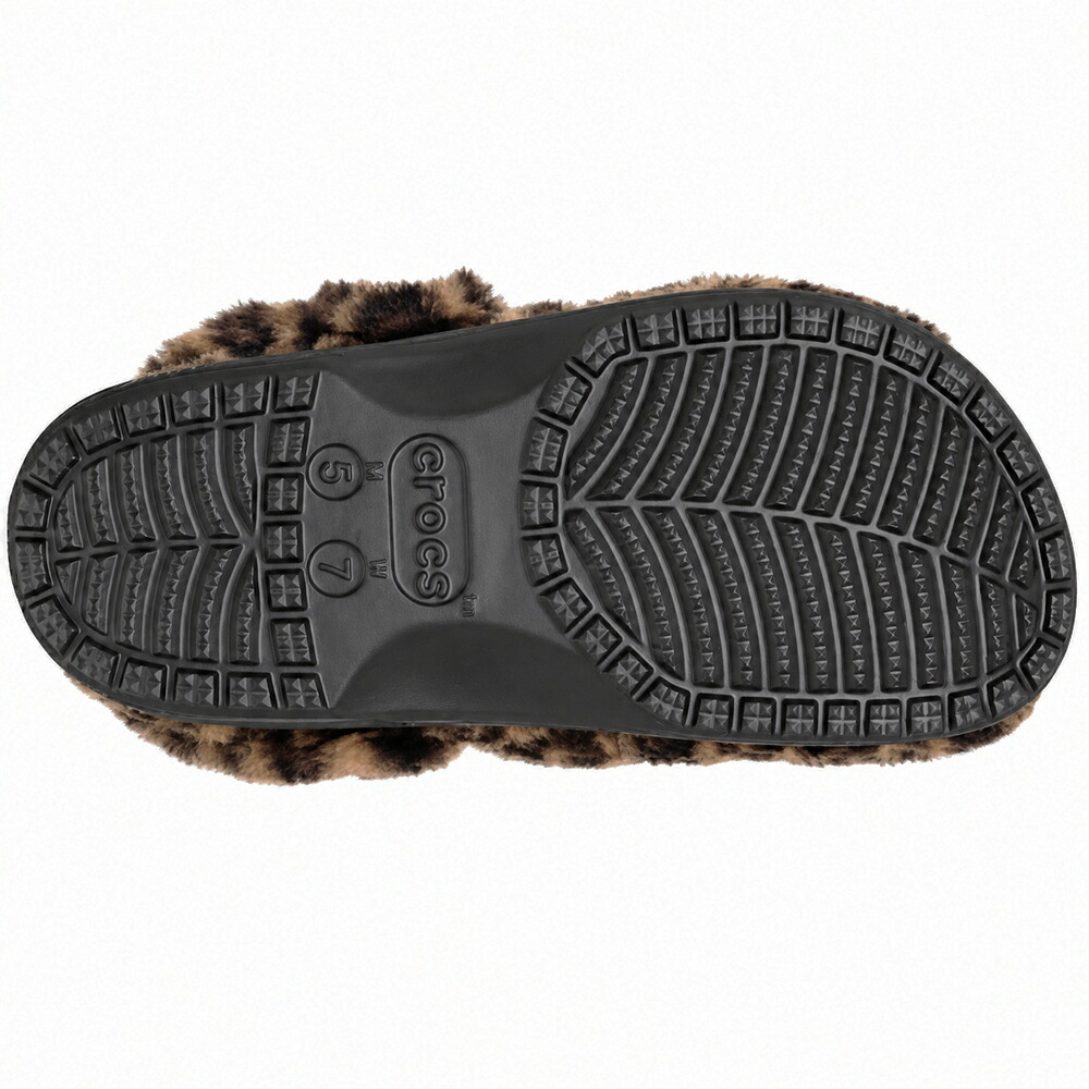 クロックス サンダル レディース クロッグ 冬サンダル 軽量 あたたか 防寒 ファー 室内 室外 crocs C UNFURGTBLE CLOG 212002 ヒョウ柄 レオパード