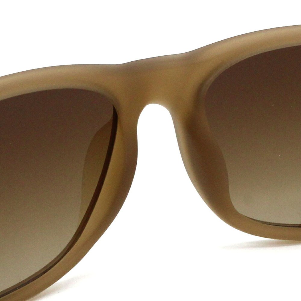 レイバン Ray-Ban サングラス ジャスティン ローブリッジフィット UVカット アイウェア ウェリントン スクエア 0RB4165F 681413 55 メンズ レディース ユニセックス ラバーベージュ+グラデーションブラウン 海外正規品