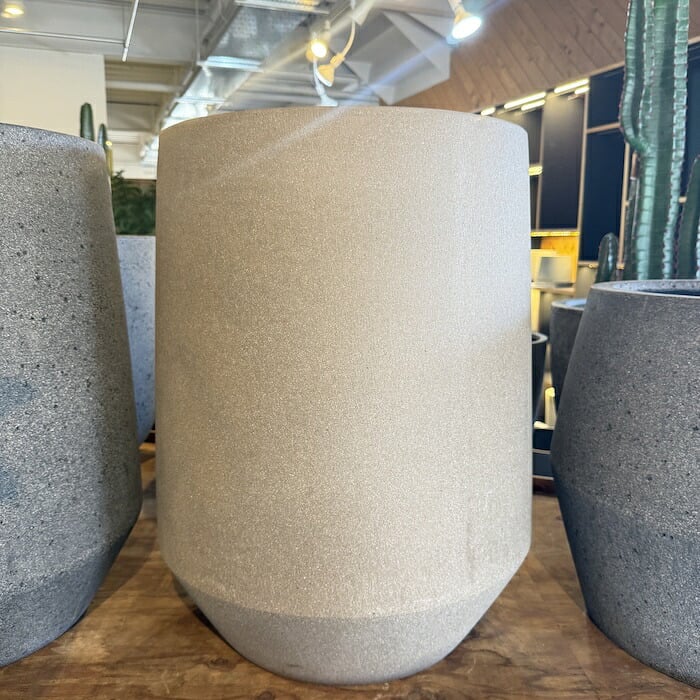 鉢カバー おしゃれ 大型 17号 13号 L M サイズ 植木鉢 KONTON コントン パボ トール 丸型 縦長 背が高い ファイバーストーン 軽量 室内 屋内 高級 北欧 モダン ナチュラル 観葉植物用 シンボルツリー サボテン 多肉植物 特大 玄関 プランター 底穴なし ラテルストーン