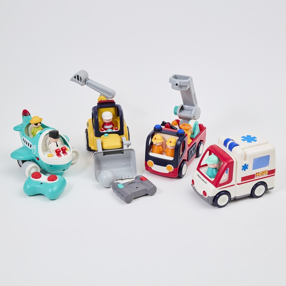 誕生日プレゼント Hola Toys オラトイズ 音がいっぱい はじめてのリモコンショベルカー リモコンカー ラジコン はたらく車 働く車 重機 乗り物 のりもの おもちゃ 音が鳴る メロディ ライト 自動走行 ごっこ遊び 知育玩具 1歳半 18カ月 2歳 3歳 男の子 女の子 お祝い ギフト