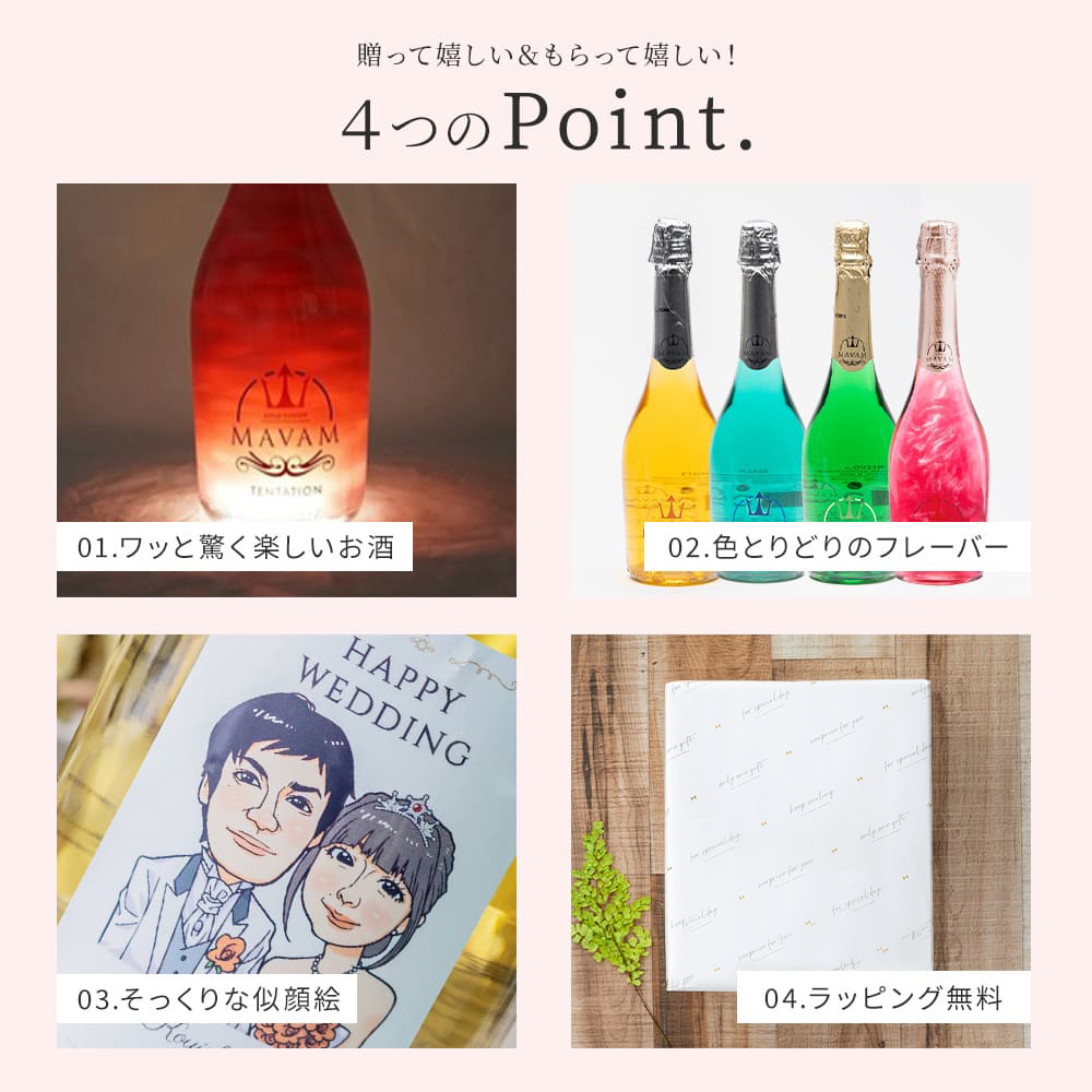 【オリジナル ラベル 1本から】似顔絵 マバム 750ml スパークリング 甘口 パーティ 誕生日 名前入り 名入れ無料 贈り物 ギフト ラッピング 白 プレゼント クリスマス プレゼント ギフト 父の日 2026 プレゼント