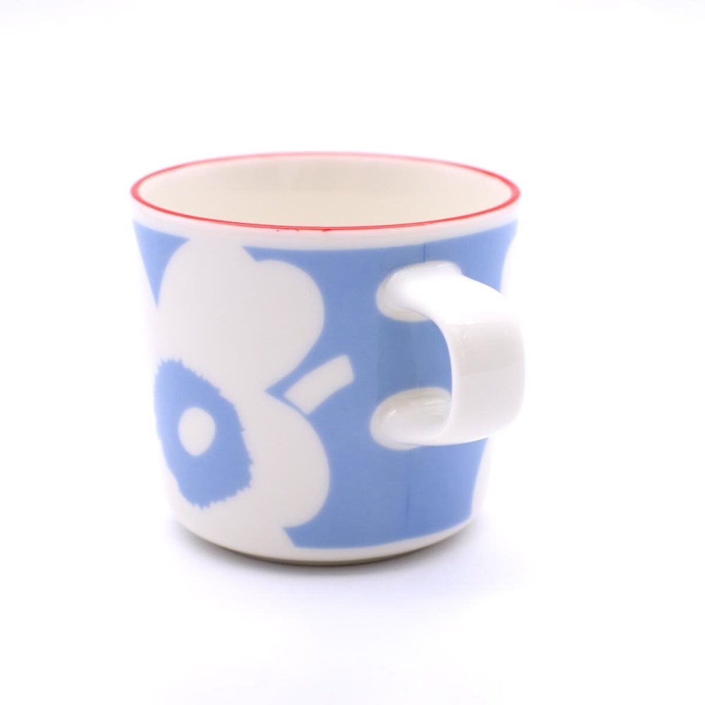 マリメッコ ユフラ ウニッコ コーヒーカップ 200ml ホワイト/ライトブルー/オレンジレッド marimekko UNIKKO JUHLA 耐熱 電子レンジ対応 ギフト 結婚祝い プレゼント 贈り物