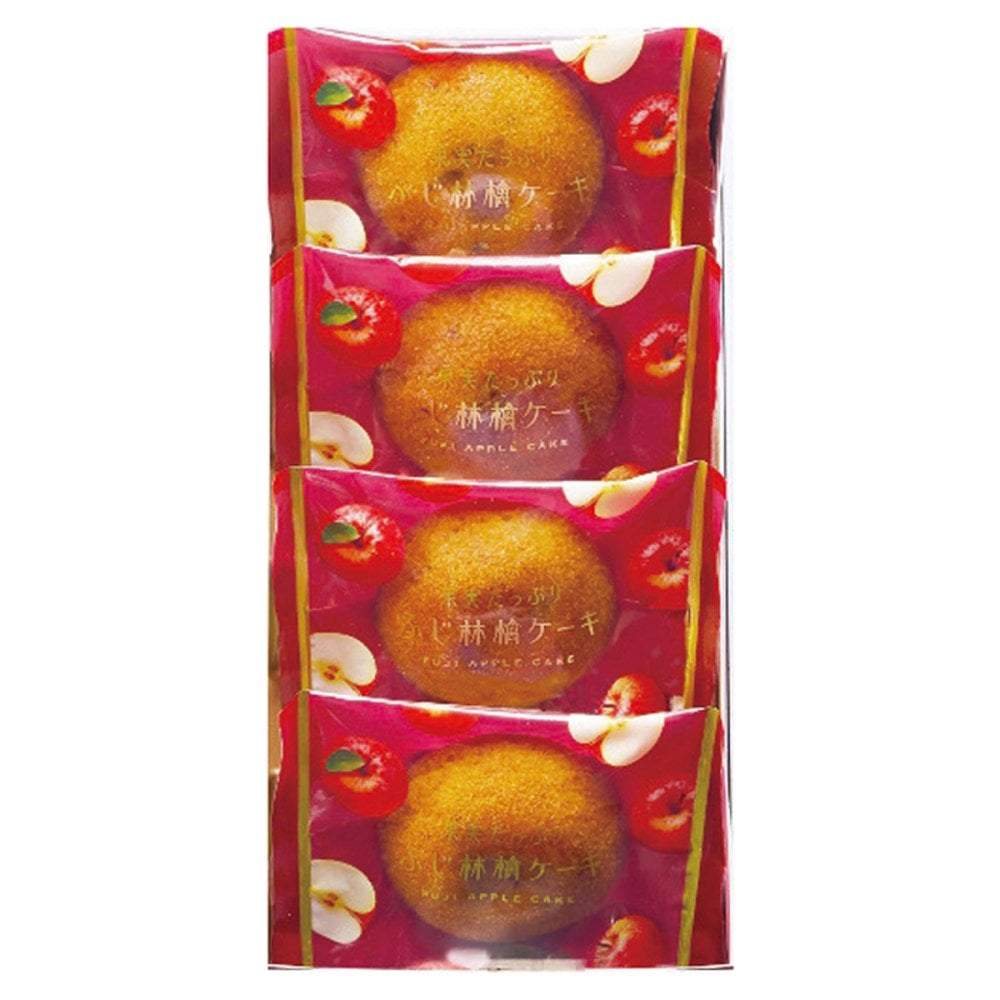 ひととえ 果実たっぷりふじ林檎ケーキ 4個入 RCB-5 秋スイーツ お歳暮 贈答用お菓子 果肉入り スイーツ りんごケーキ くるみ 焼き菓子 洋菓子 りんご お祝い 内祝い お礼 快気祝 お供え 法要 法事 手土産品 お返し 贈り物 個包装 500円