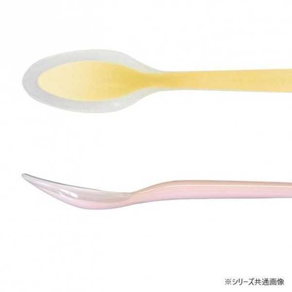 岡部洋食器製作所 口あたりやさしいスプーン 一体深型 小 ピンク KU-06P シリコン製 離乳食 介護用 柔らかい 衛生的 ヨーグルト ジャム スプーン 食べやすい