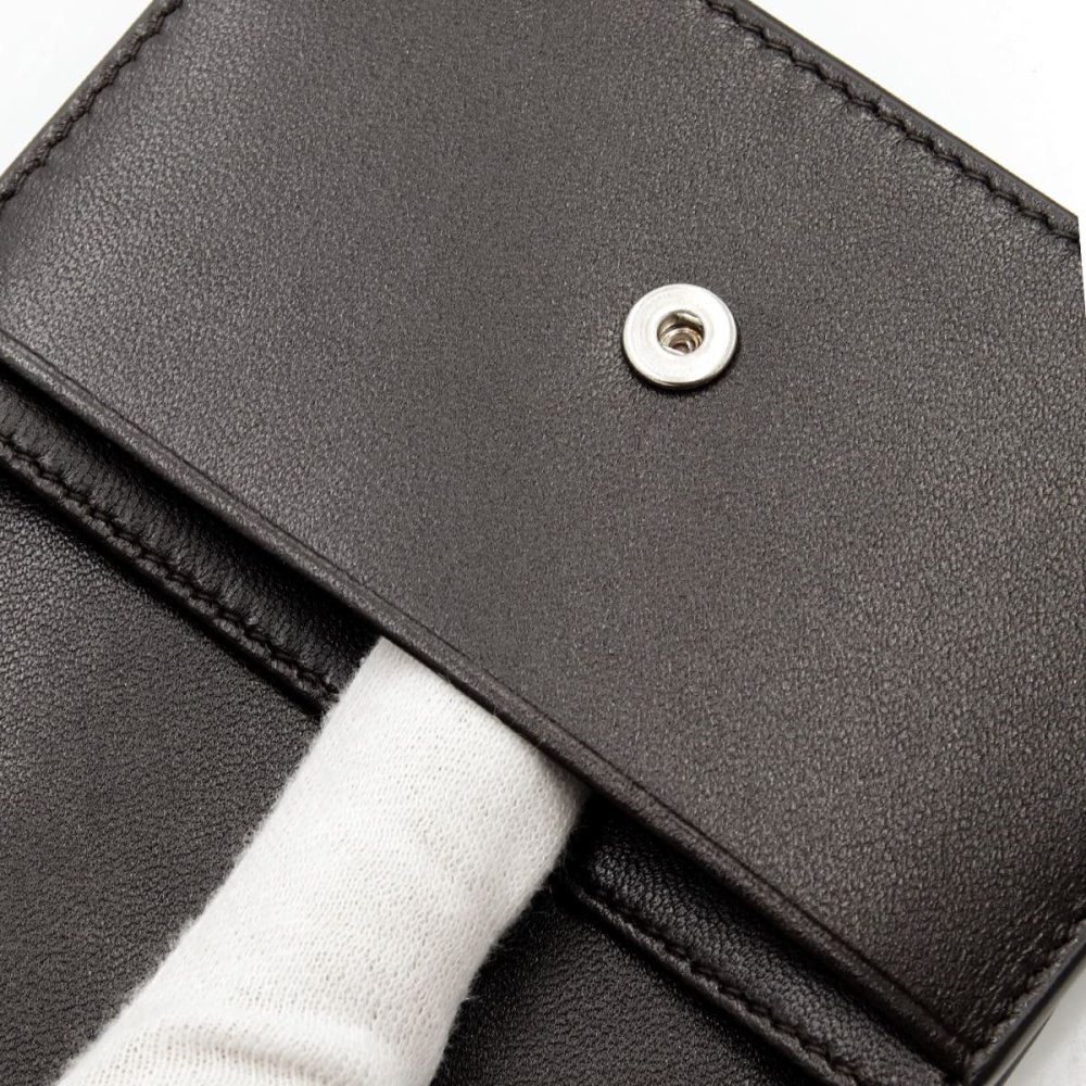 ボッテガヴェネタ 名刺入れ メンズ レディース イントレチャート カードケース BOTTEGA VENETA ダークブラウン フォンダン 本革 ラムレザー ビジネス 名刺ケース カードホルダー 133945 V3UN1 2145